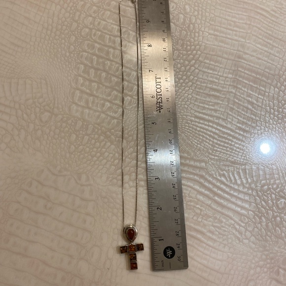 Silver chain and cross vintage - Picture 3 of 7